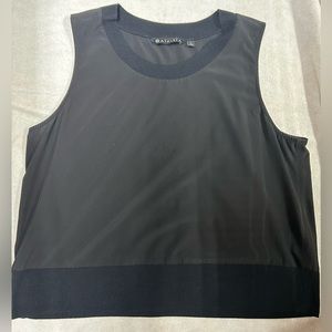 Athleta Zephyr Shell tank black size L